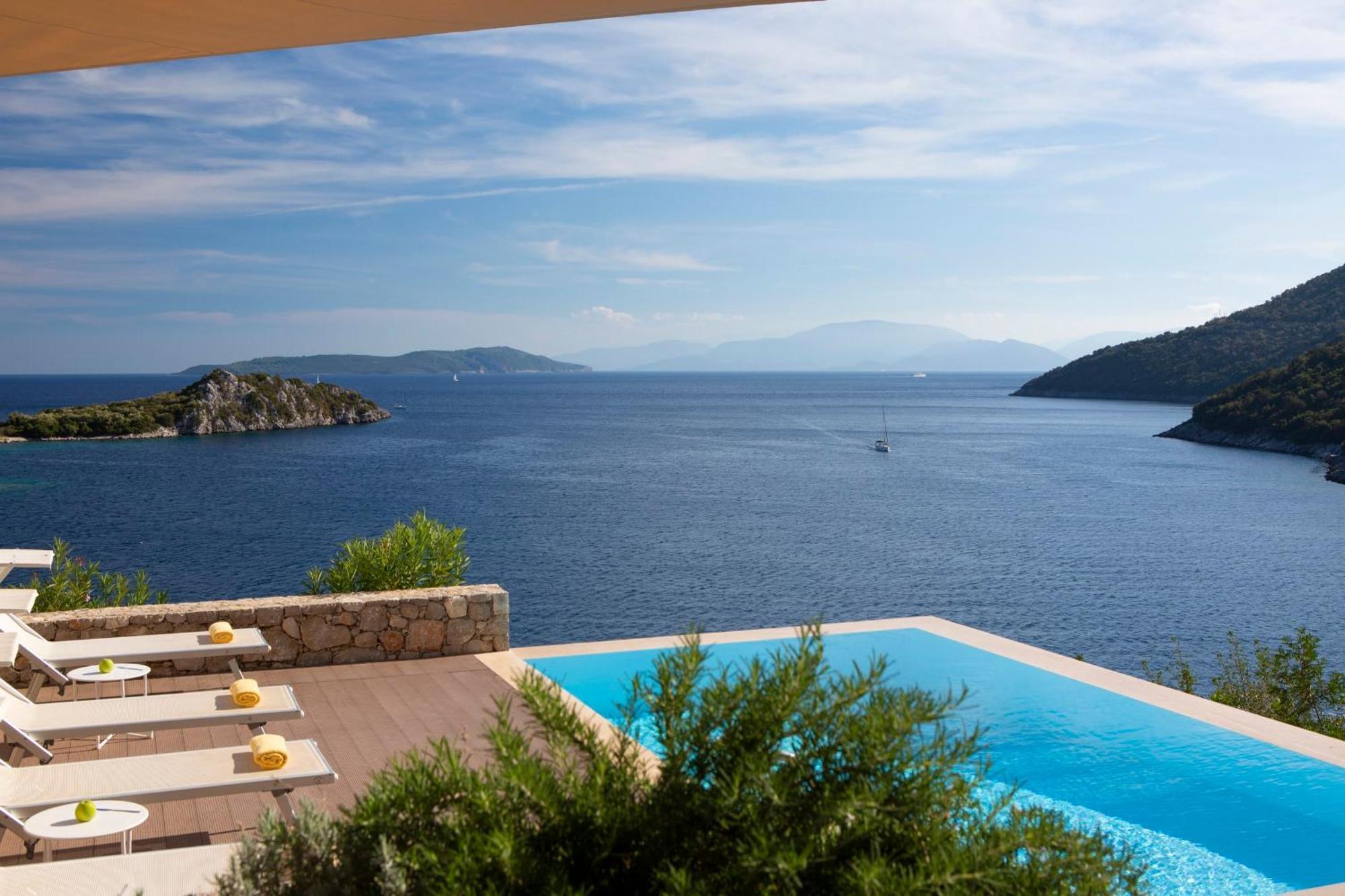 Villa Kalamos - Modern Villa In Sivota Bay With Direct Access To Sea Exteriör bild